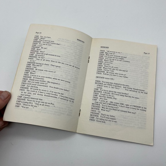 Mirrors One-Act Play by John O'Brien‎ Dramatic Publishing Company Vintage - Picture 5 of 5